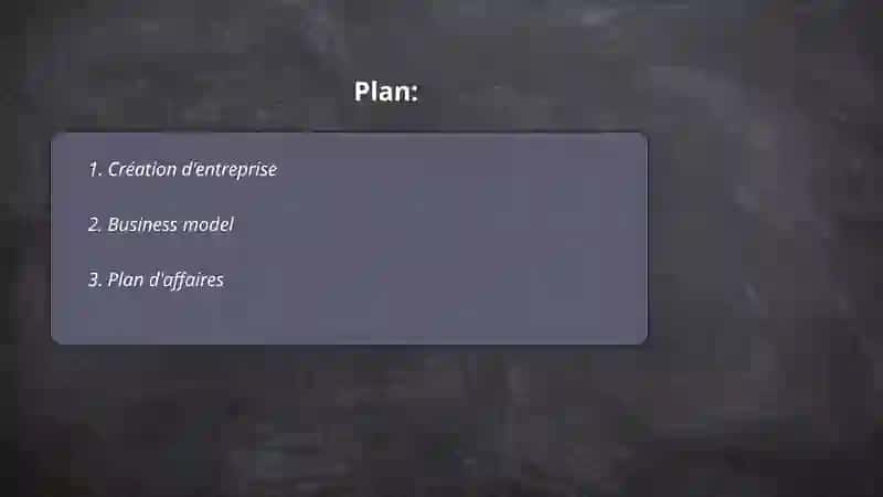 Création d'entreprise 2