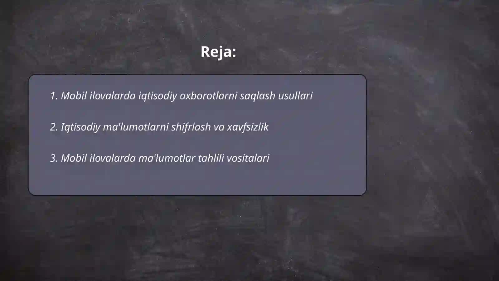 Iqtisodiy axborotlarni qayta ishlash jarayonida mobil ilovada foydalanish jarayonlari 2