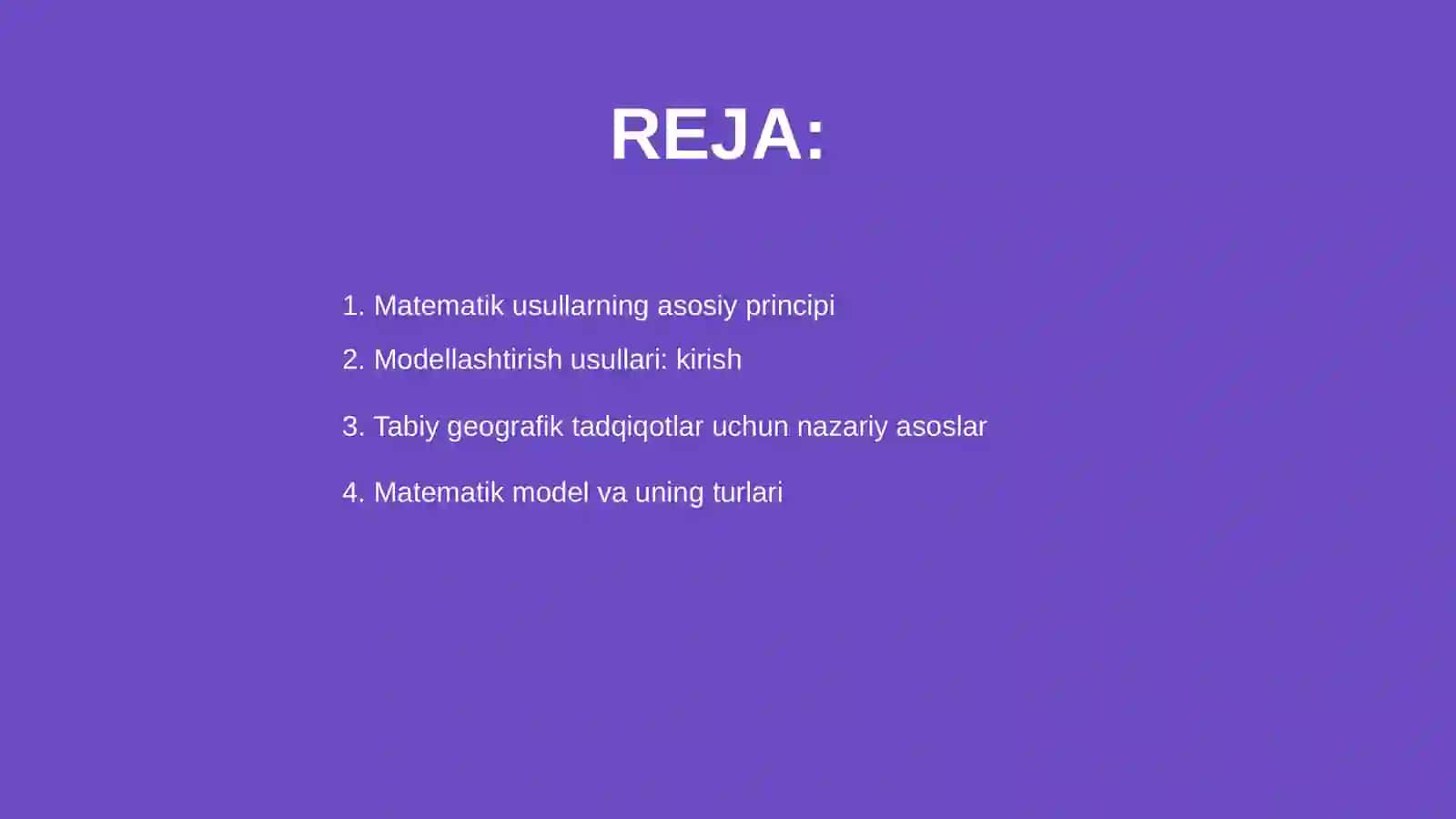 Tabiy Geografik Tadqiqotlar Asoslari 2