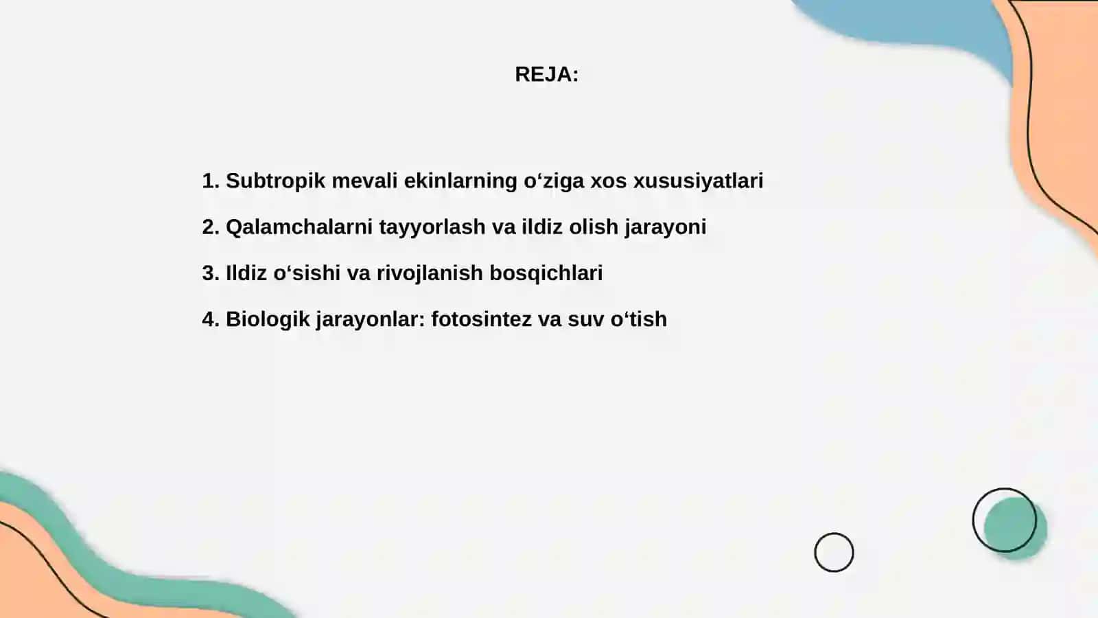 Suptropik mevali ekinlarini ekish qalamchalarini ildiz olish xususiyatlari va ularda sodir bo‘ladigan fiziologik hamda biologik jarayonlar 2