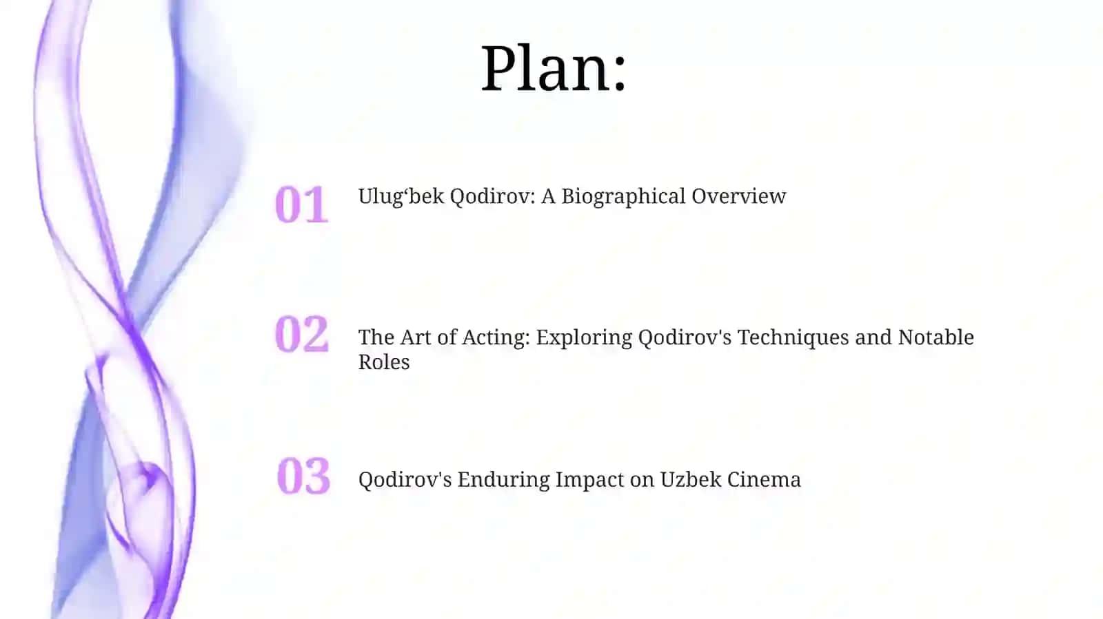 My favorite actor Ulugʻbek Qodirovslife and work his role in Uzbekcinema 2