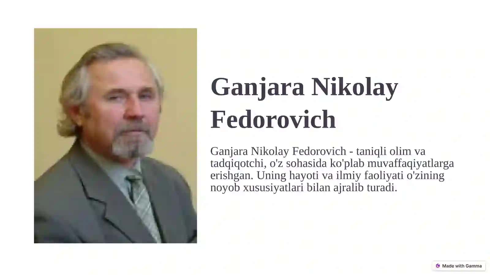 Nikolay Fedorovich Ganjara 2
