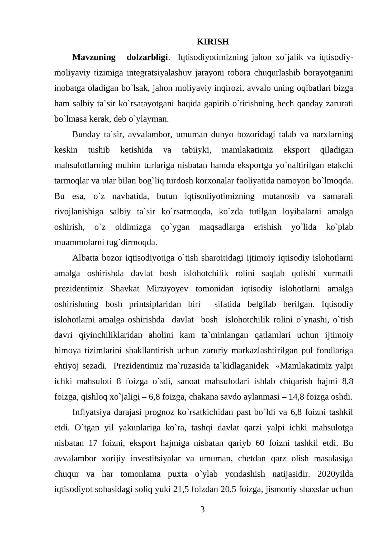 INFLATSIYAGA QARSHI SIYOSAT 2