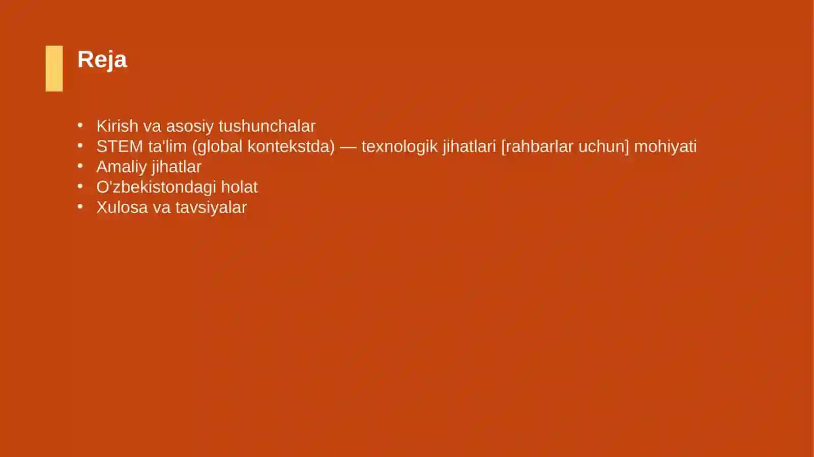 STEM ta'lim (global kontekstda) — texnologik jihatlari [rahbarlar uchun] 2