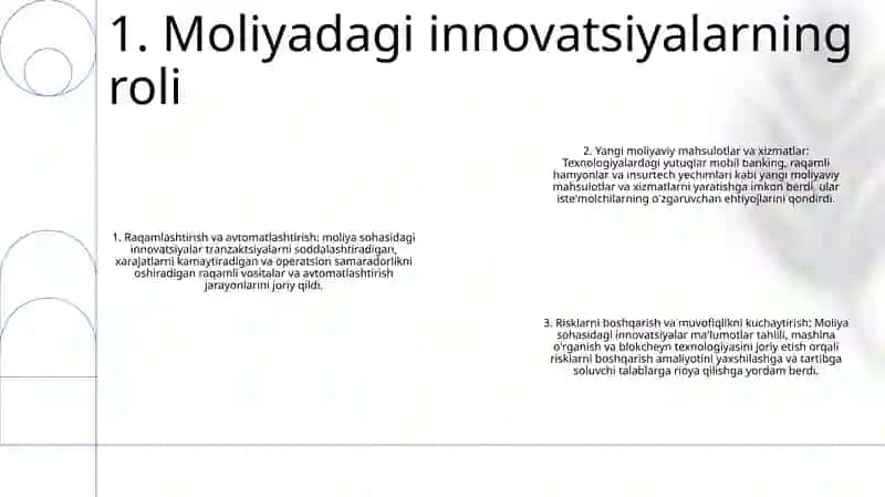 Innovatsion Moliyaviy Tehnologiyalarning Mohiyati 2