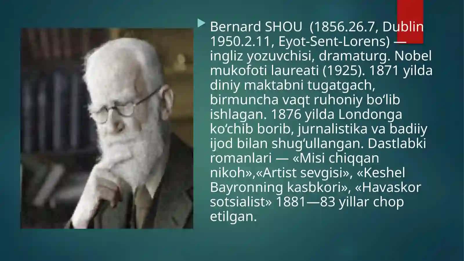 Bernard Shou dramaturgiyasi 2