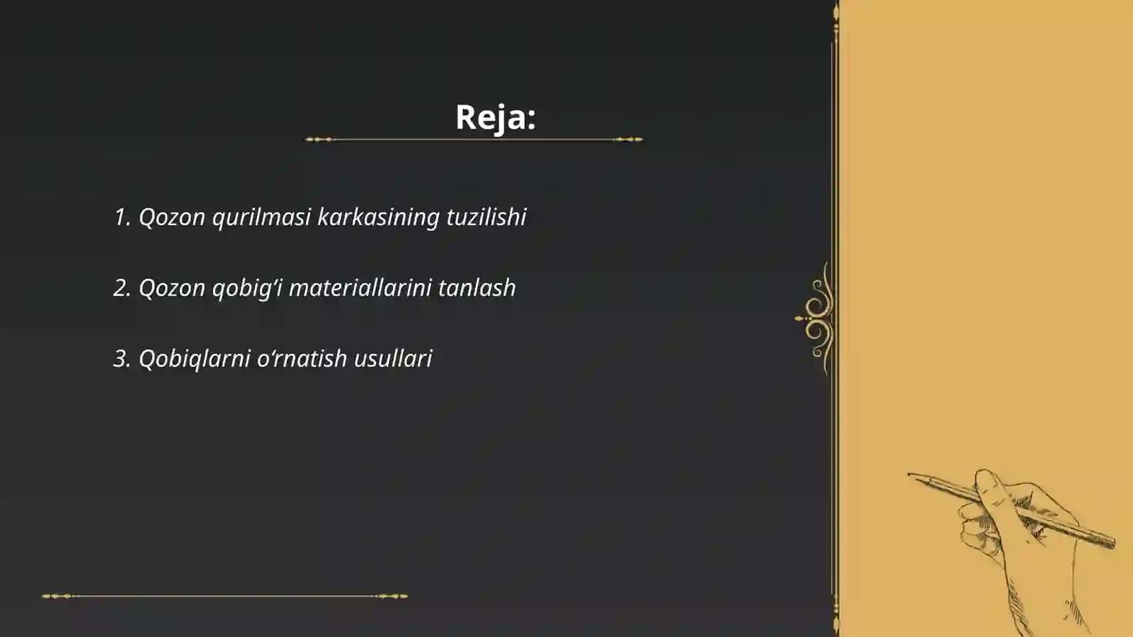Qozon qurilmasi karkazini qobiqlarini tayanchlarini oʻrnatish 2
