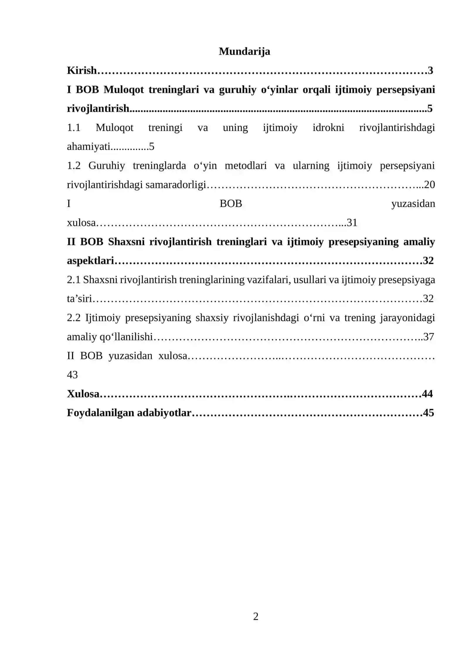 Ijtimoiy persepsiyani rivojlantirishga mo‘ljallangan usullar 2