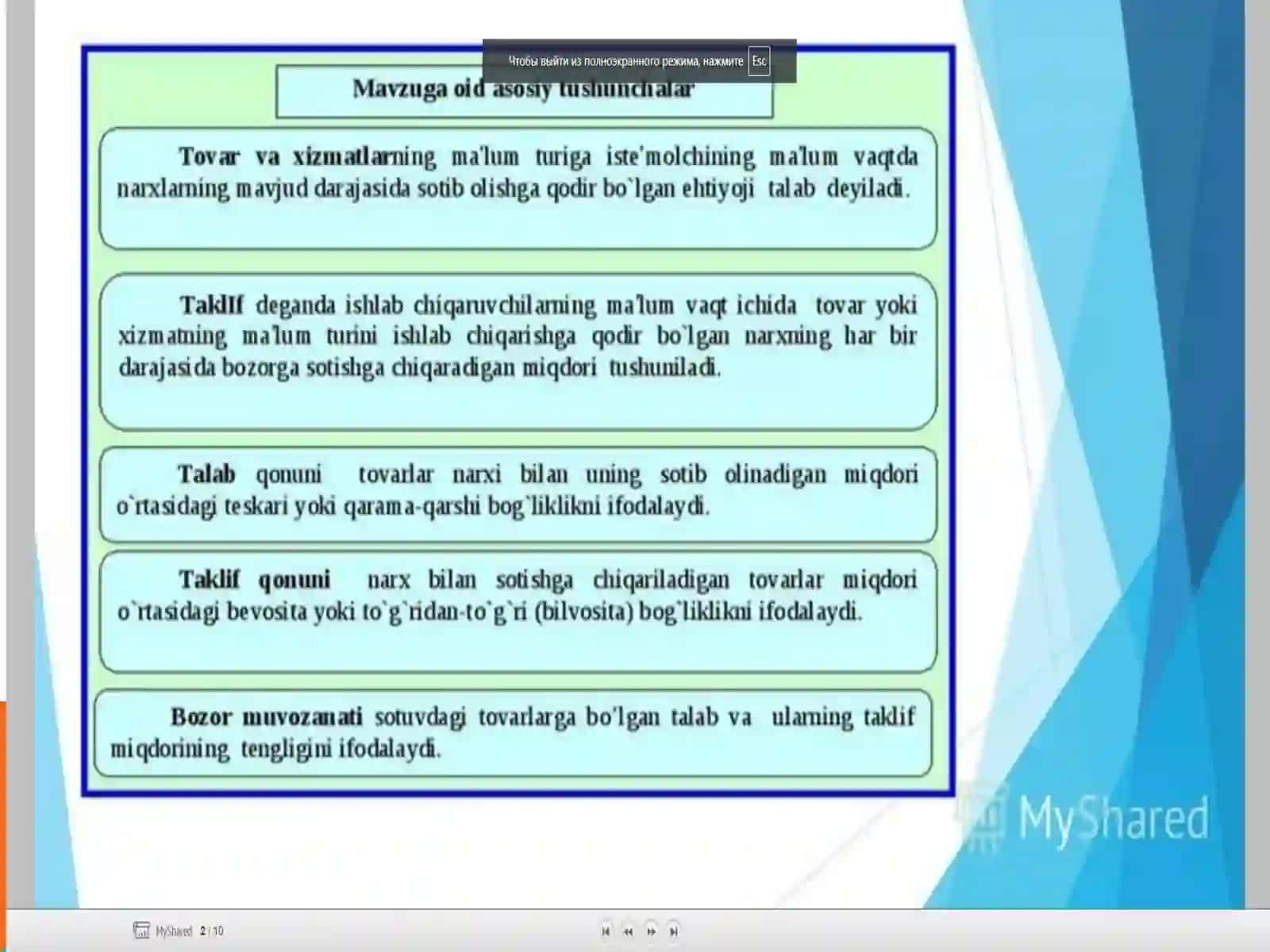 TALAB VA TAKLIF tushunchasi 2
