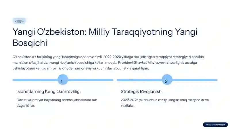 Yangi O'zbekiston 2
