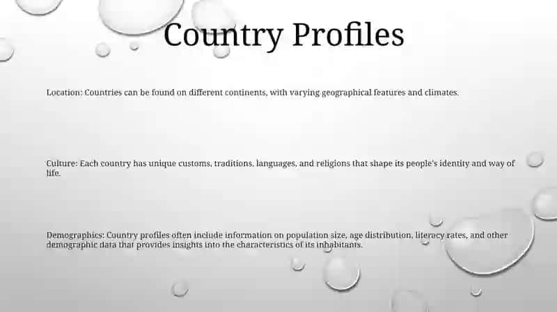 Country Profiles 2