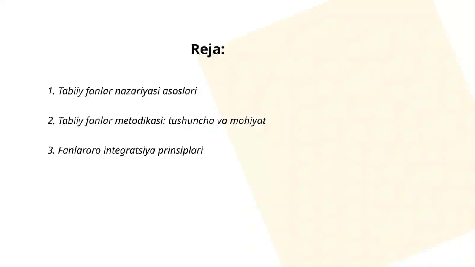 Tabiiy fanlar nazariyasi va metodikasi 2
