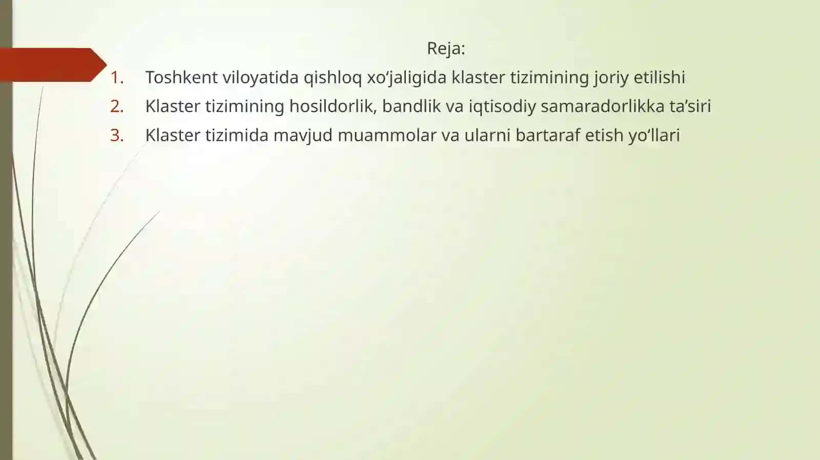 Qishloq xo‘jaligi klasterlari 2