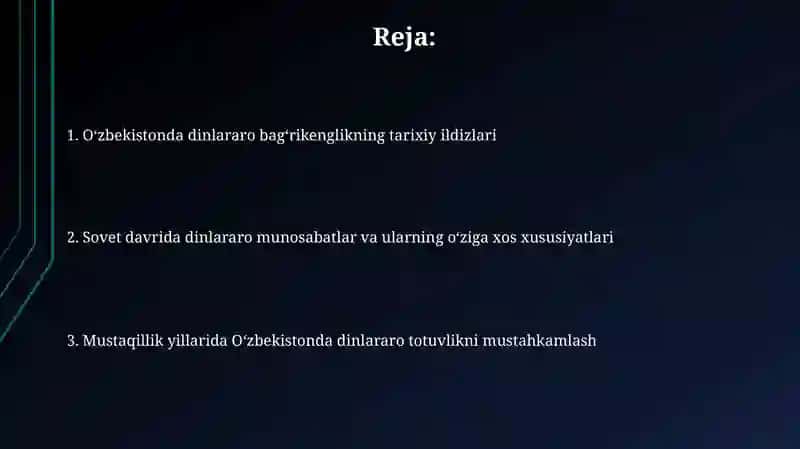 O'zbekistonda konfessiyalararo diniy bag'rikenglik tarixiy tajribasi 2