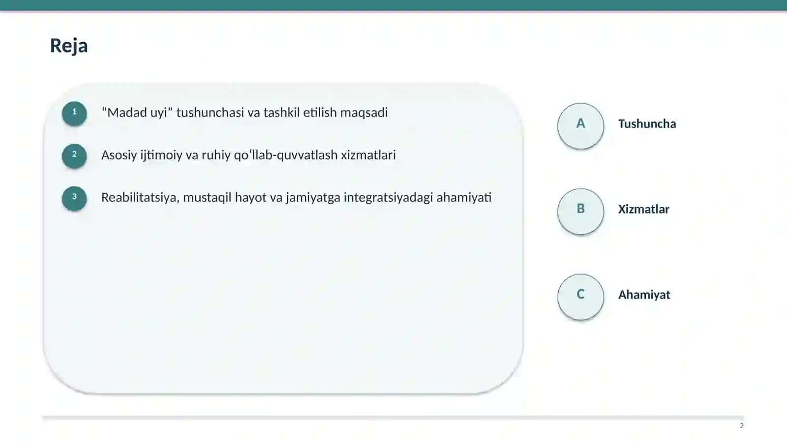 "Madad uyi" va ruhiy salomatlik 2