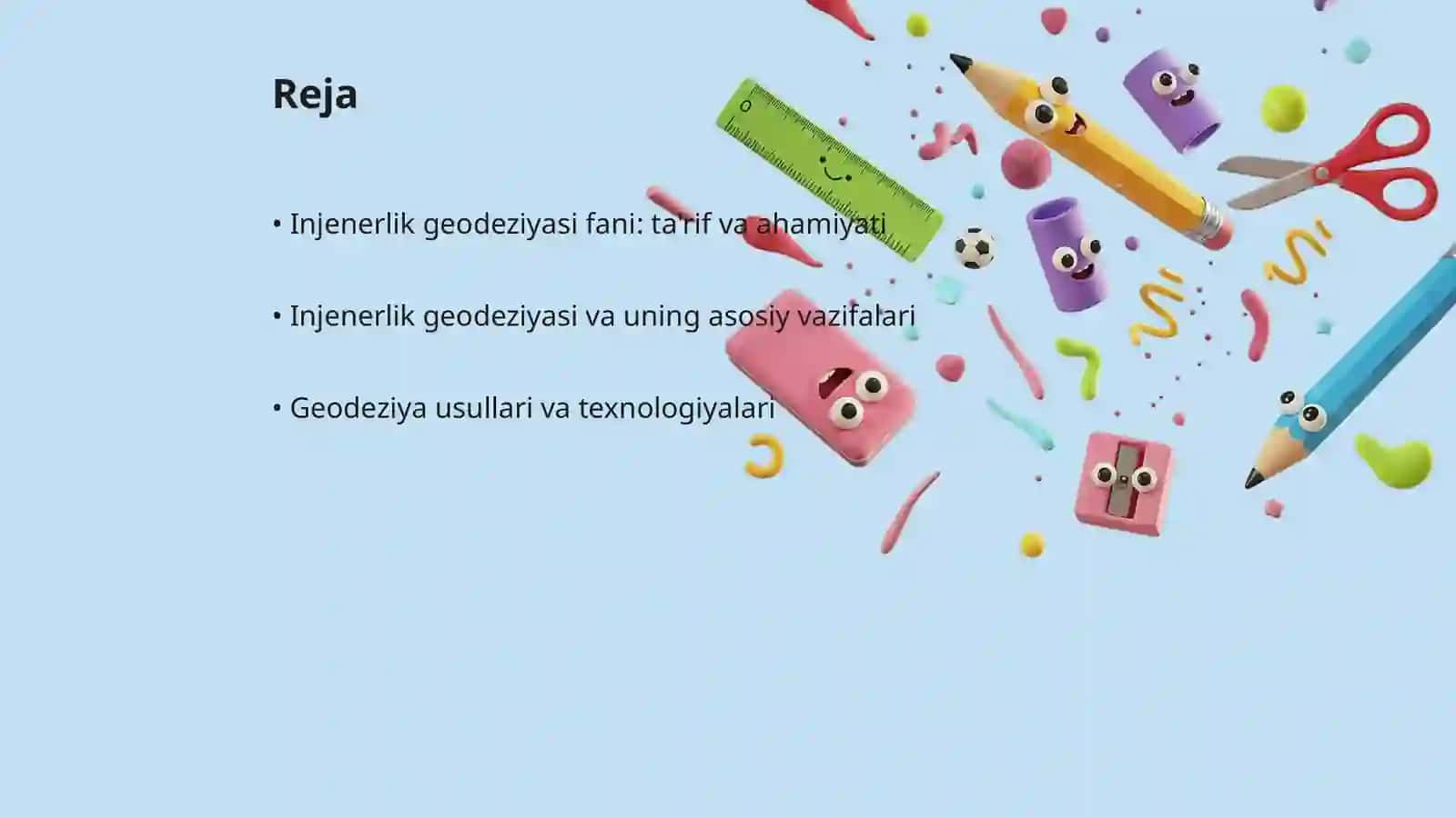 Injenerlik geodeziyasi fani va uning vazifalari 2