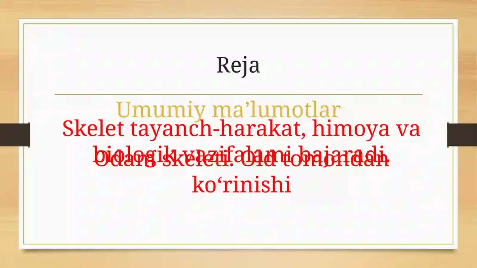 Suyaklar haqida 2