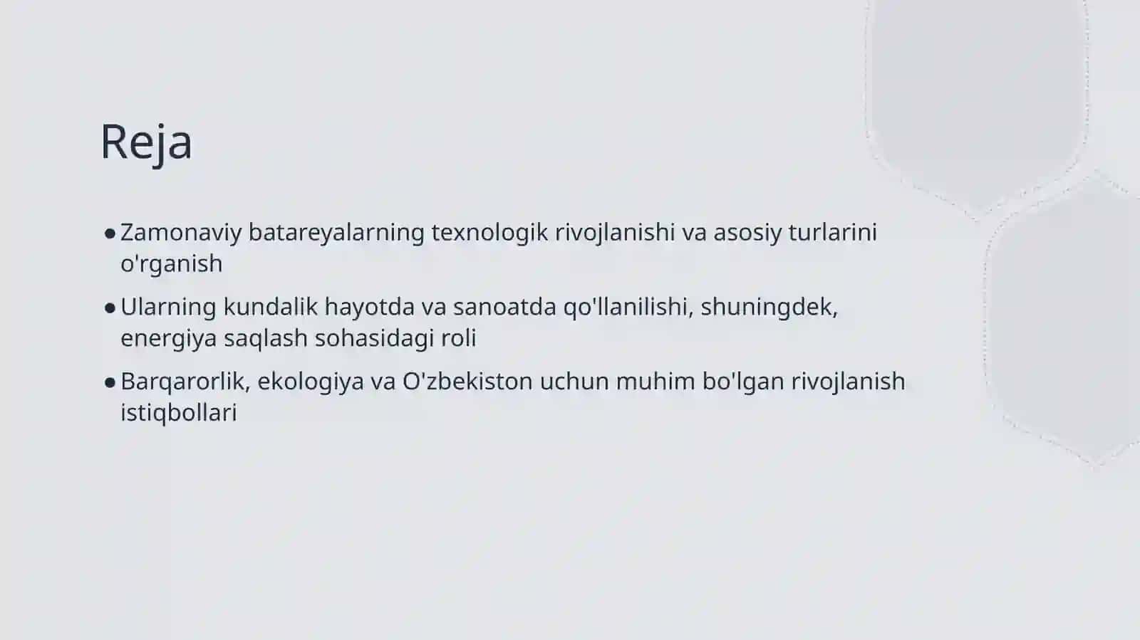 Zamonaviy batareyalar 2