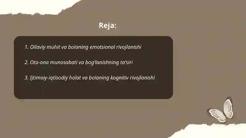 Bola rivojlanishida muhitning ta’siri 2