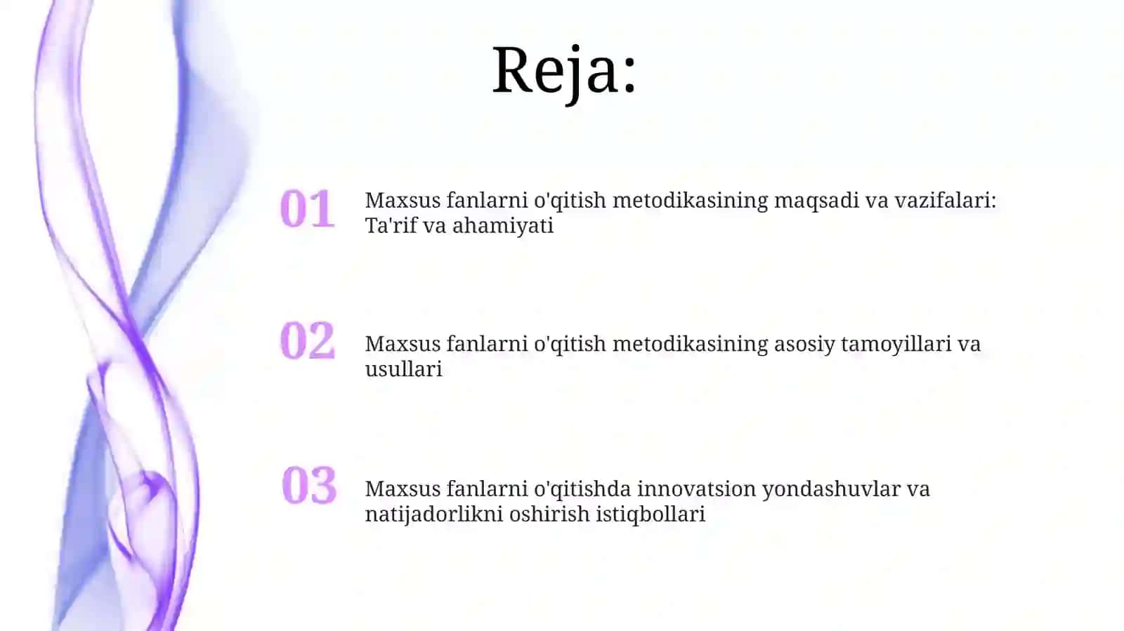Maxsus fanlarni o'qitish metodikasining maqsadi va vazifalari 2