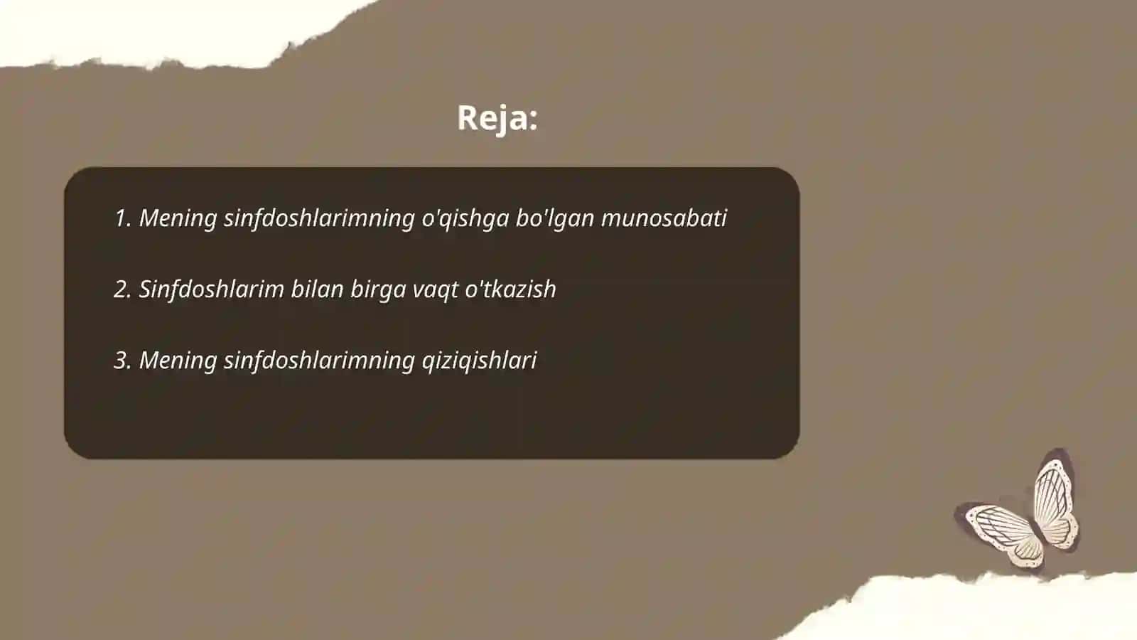Mening sinfdoshlarim 2