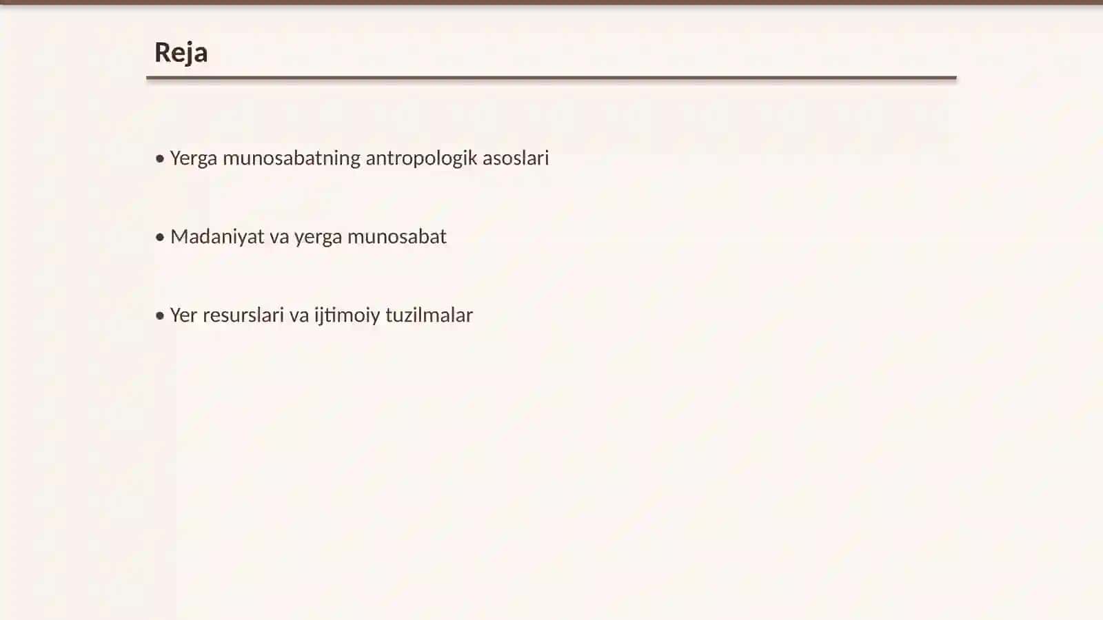 Yerga munosabatning antropologik talqini 2