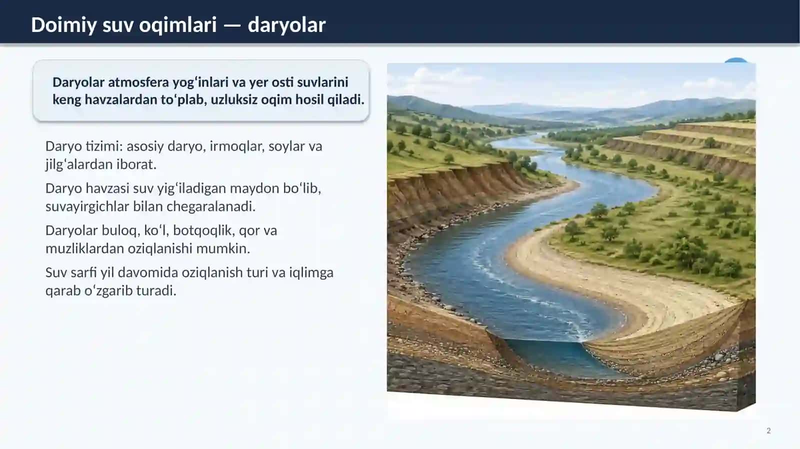 Yerusti va yerostisuvlarining geologikishi 2
