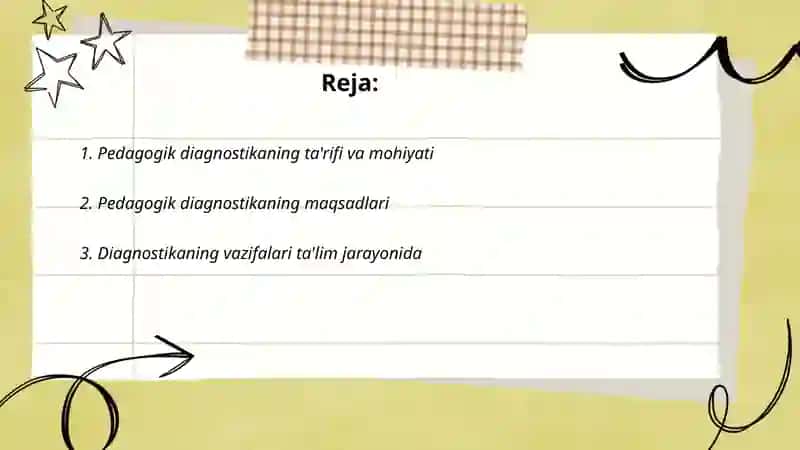 Pedagogik diagnostika 2