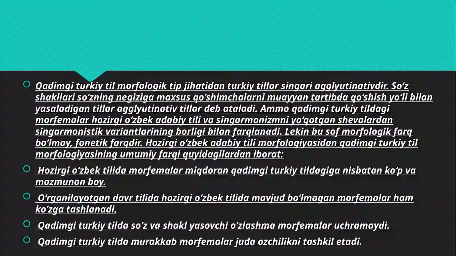 Morfologiya. Ot so‘z turkumi 2