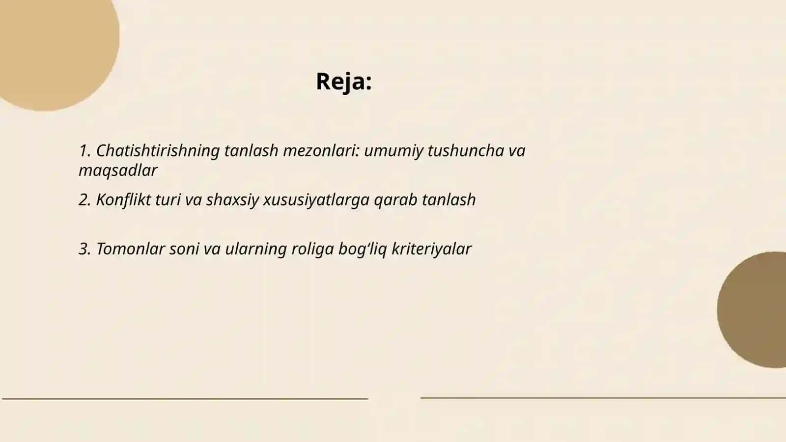 Chatishtirishning tanlash asoslari 2