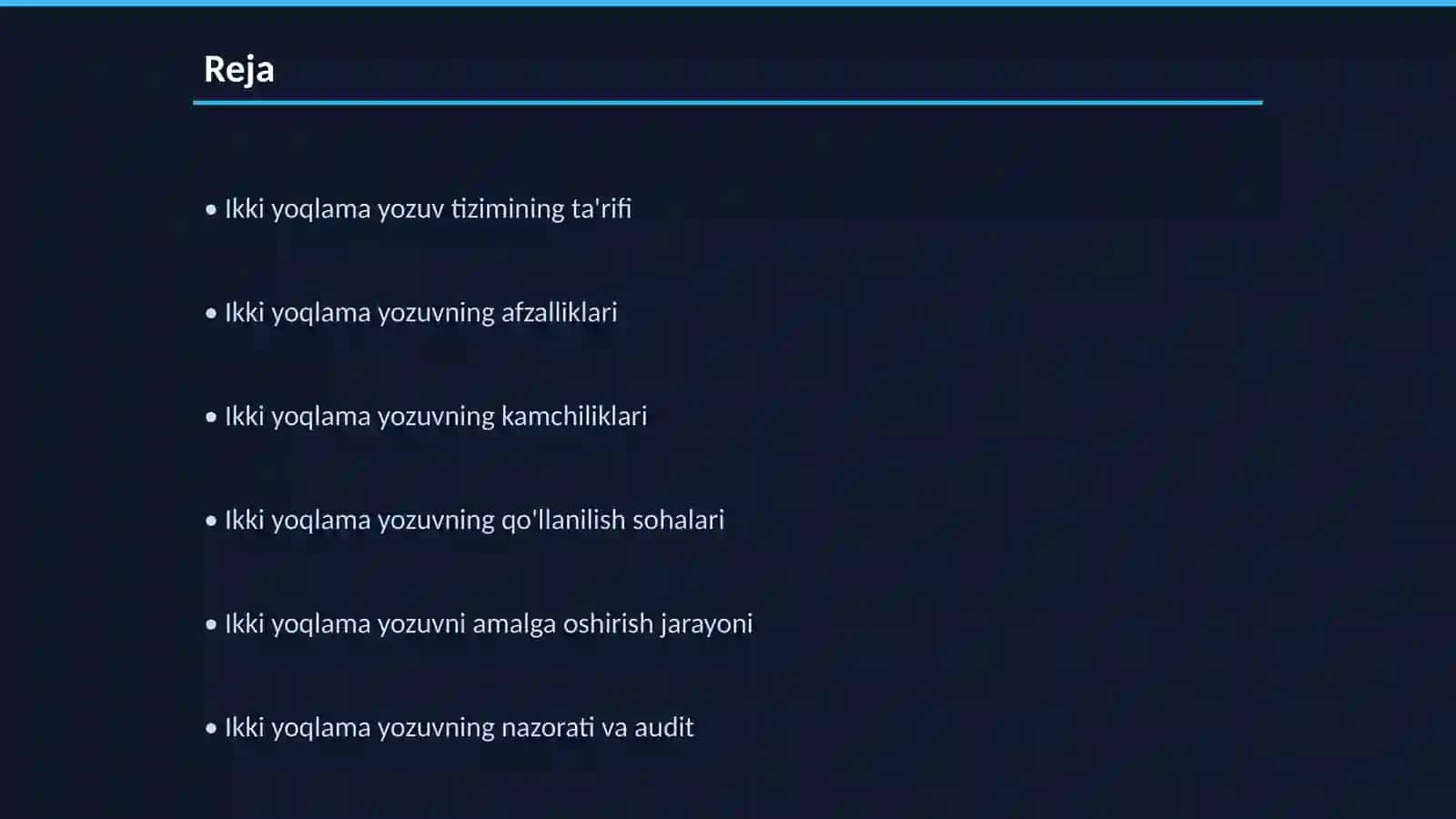 Ikki yoqlama yozuv haqida tushuncha 2