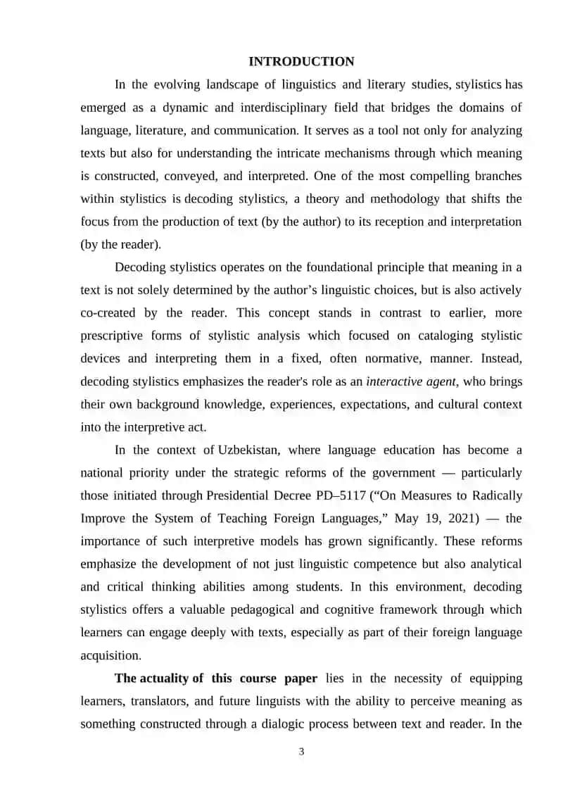 Decoding Stylistics 2