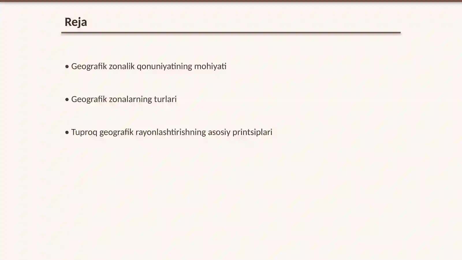Geografik zonalik qonuniyati va tuproq geografik rayonlashtirish 2