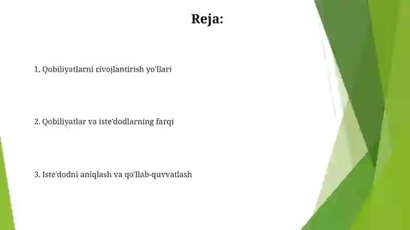 Qobliyat va iqtidor 2