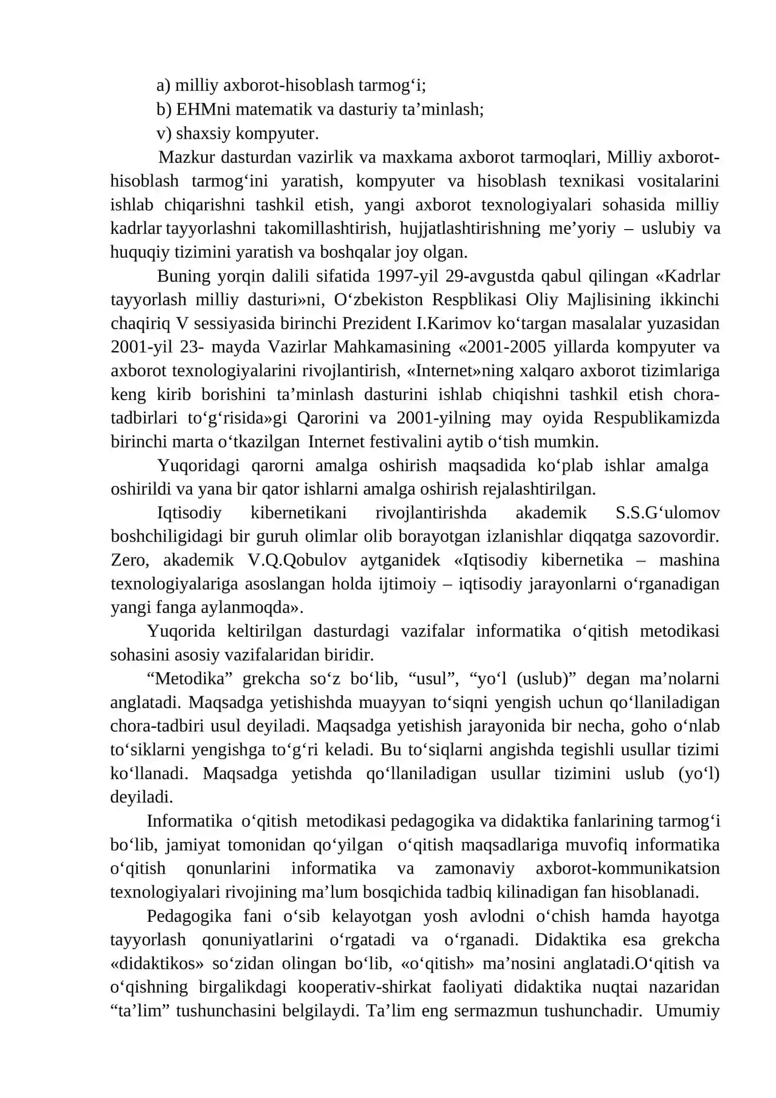 Informatika o‘qitish mеtodikasi fan sifatida tariхi 2