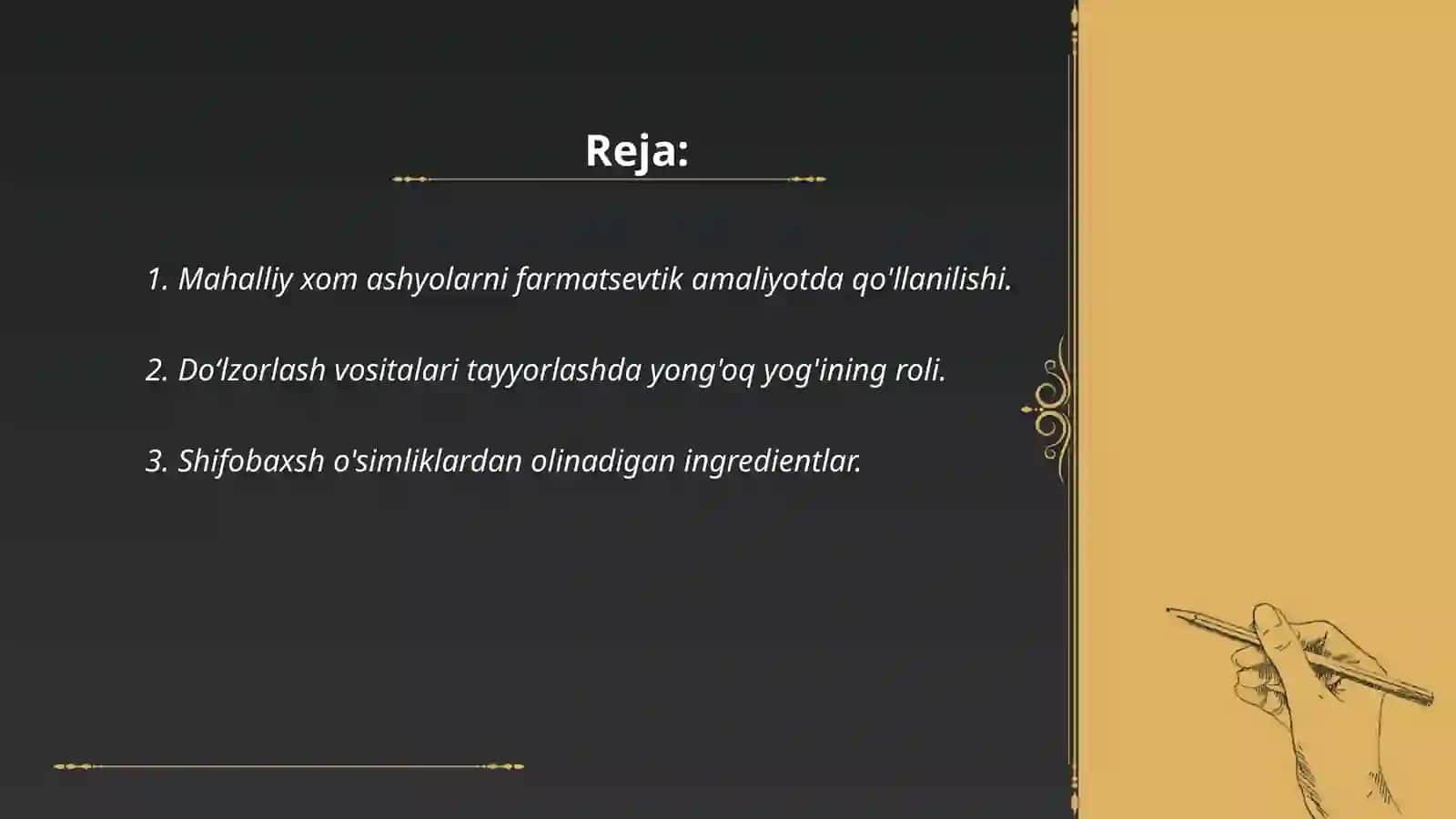 Yumshoq dori turlarini tayyorlashda mahalliy xom ashyo asosida olingan asoslar haqida 2