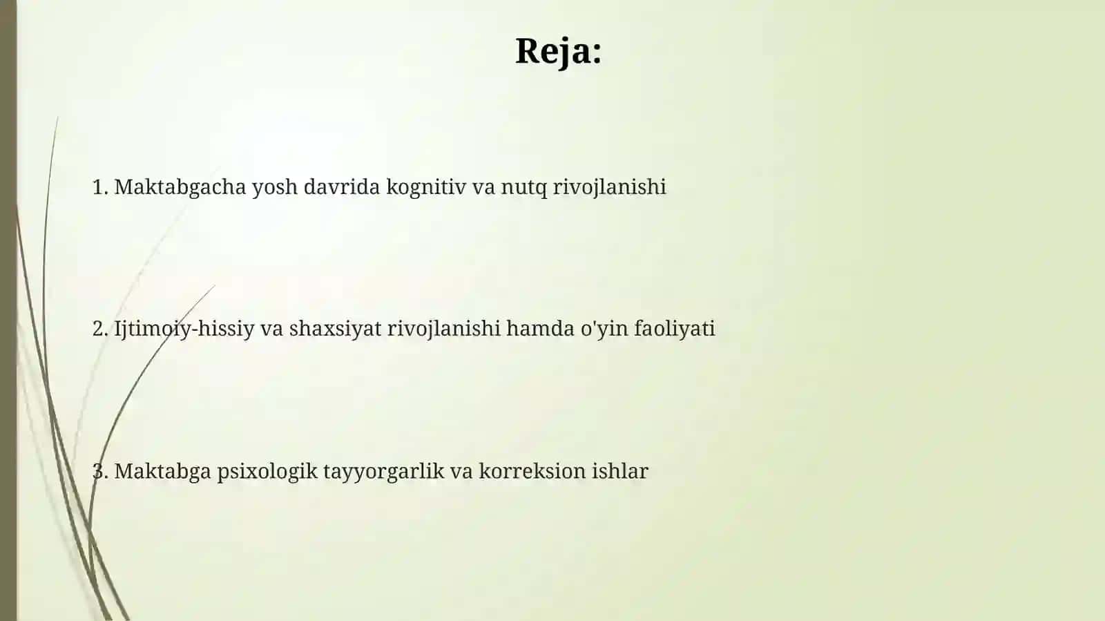 Maktabgacha yoshdagi psixologik rivojlanishning asosiy xususiyatlari 2