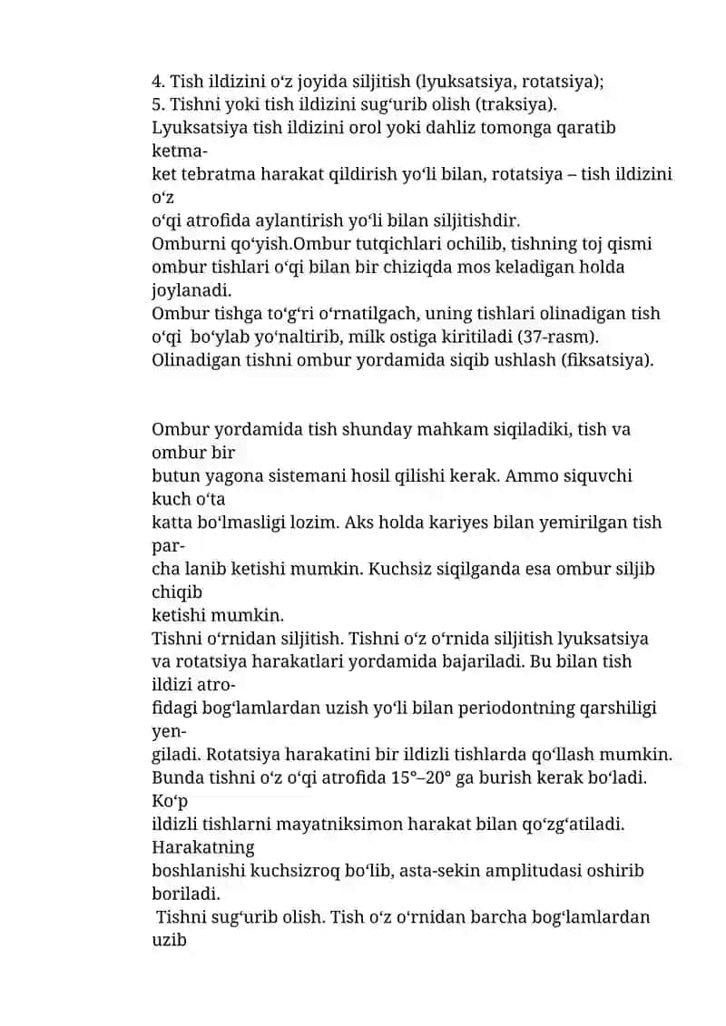 Yuqorigi jag’ tishlarini olishga ko’rsatma va qarshi ko’rsatmalar 2