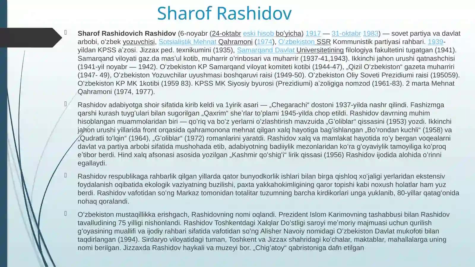 Sharof Rashidov 2