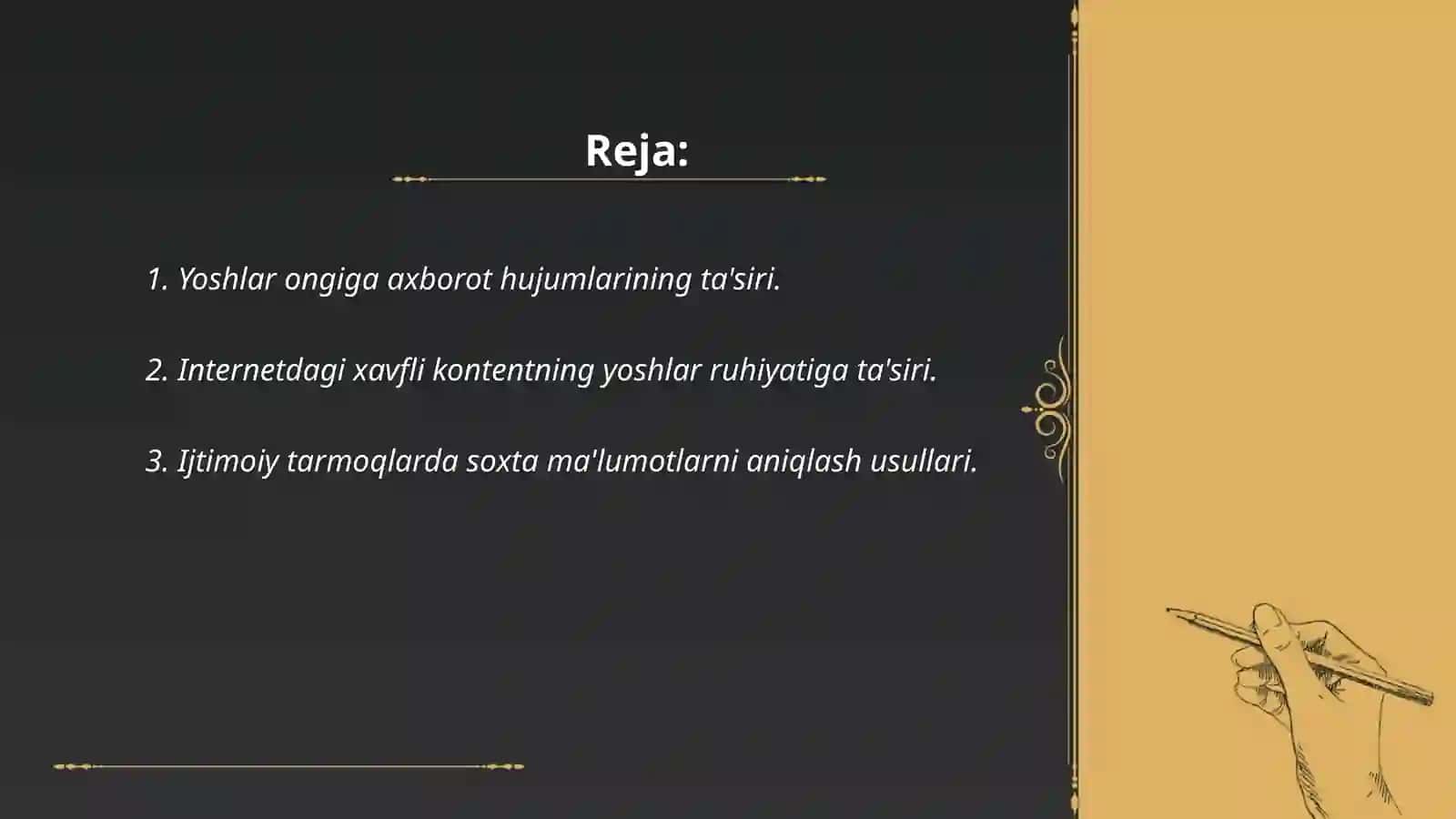 Yoshlarni Internet va Ijtimoiy Tarmoqlardagi Axborot Xurujlaridan Asrashning Dolzarb Masalalari 2