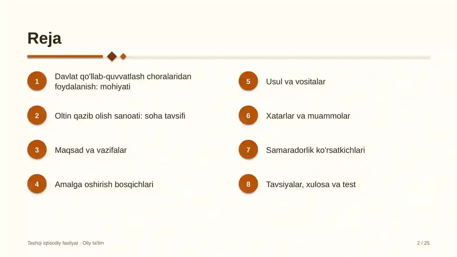 oltin qazib olish sanoatida eksportchilarni davlat qo'llab quvvatlash choralaridan foydalanish 9832 2