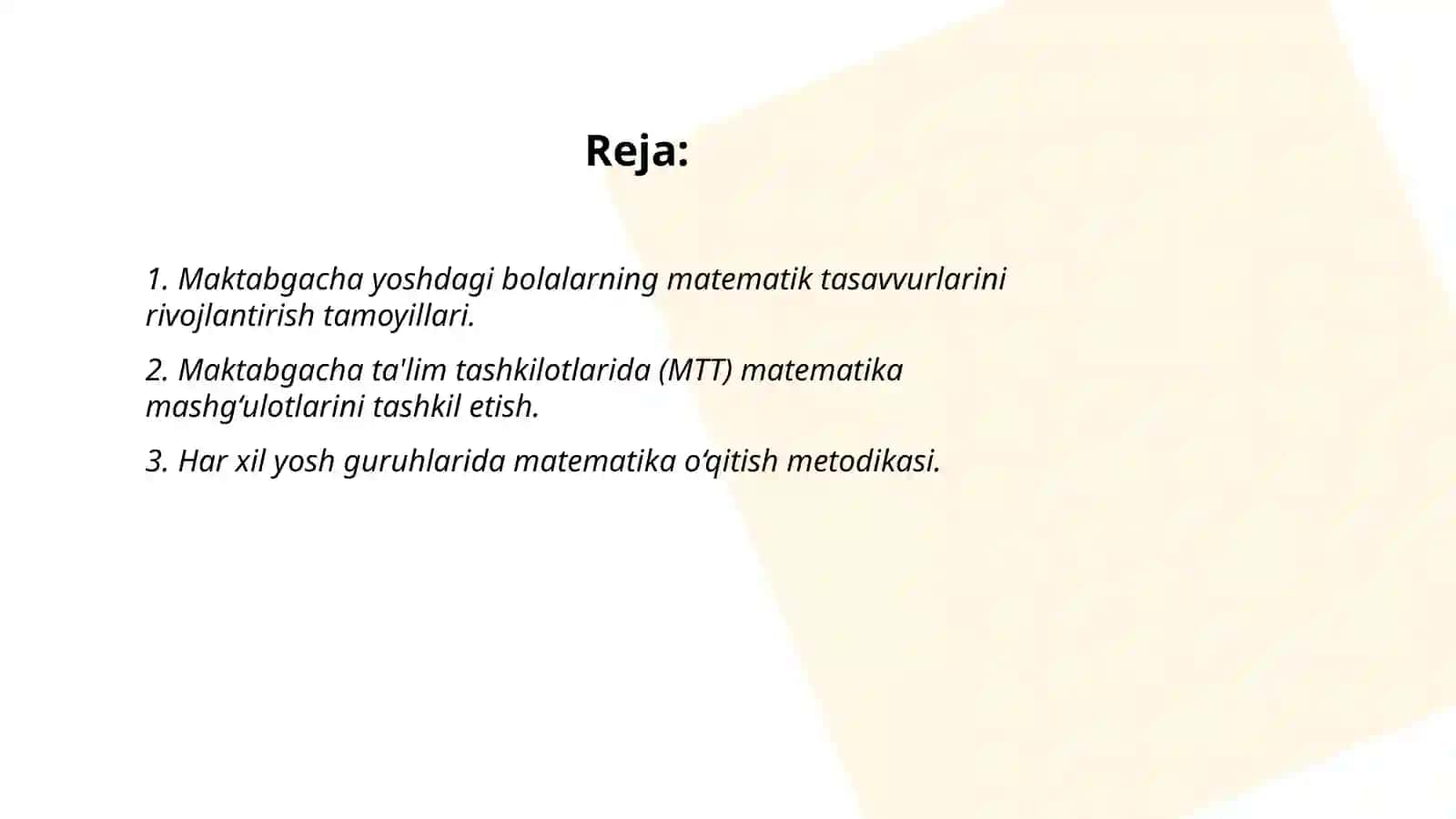 Bolalarda matematik tasavvurlarni shakllantirishda ta'limning tamoyillari 2
