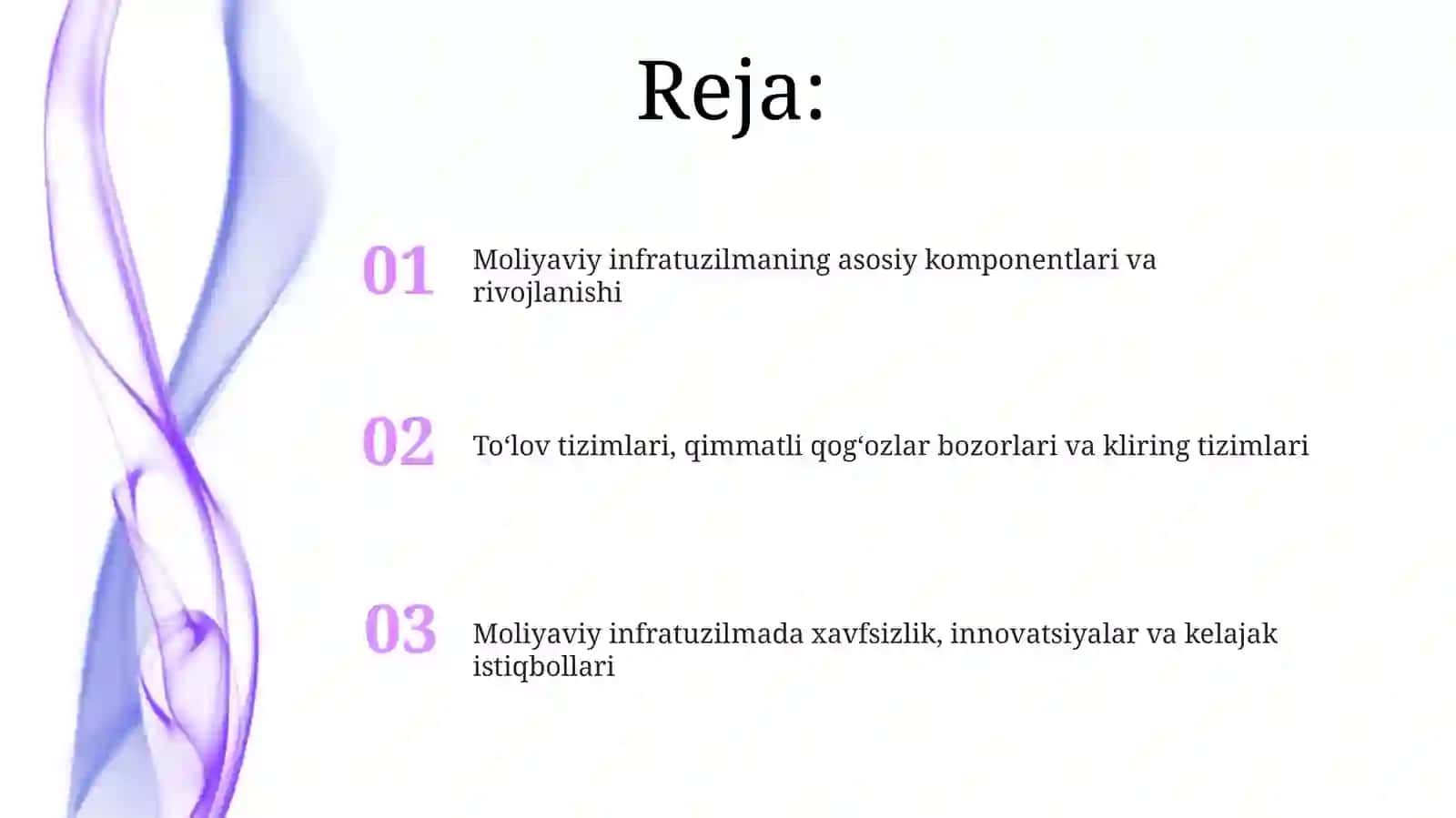 Moliyaviy tizim va moliyaviy infratuzilma: Tarix va rivojlanish 2