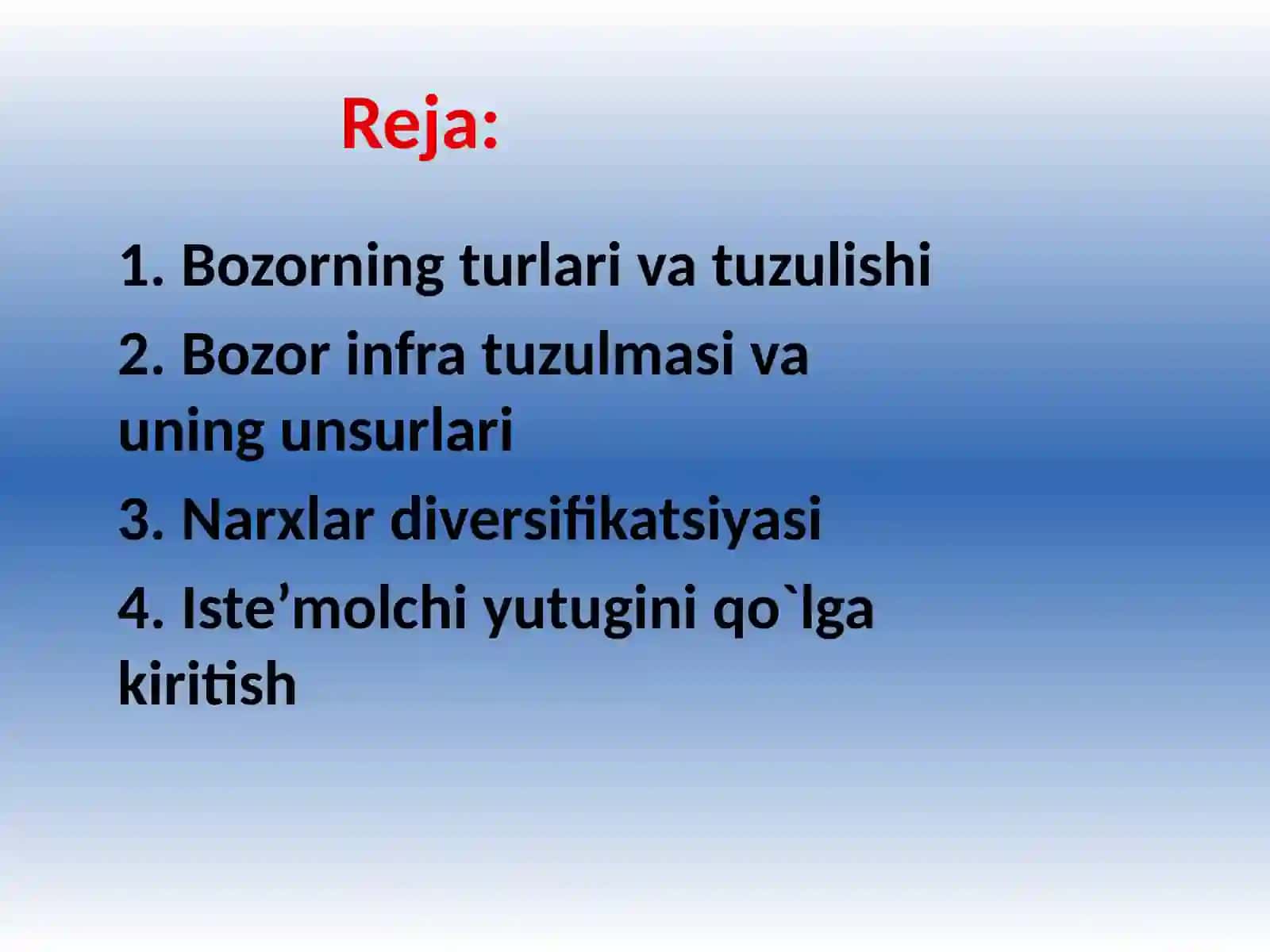 Narxlar diversifikatsiyasi 2