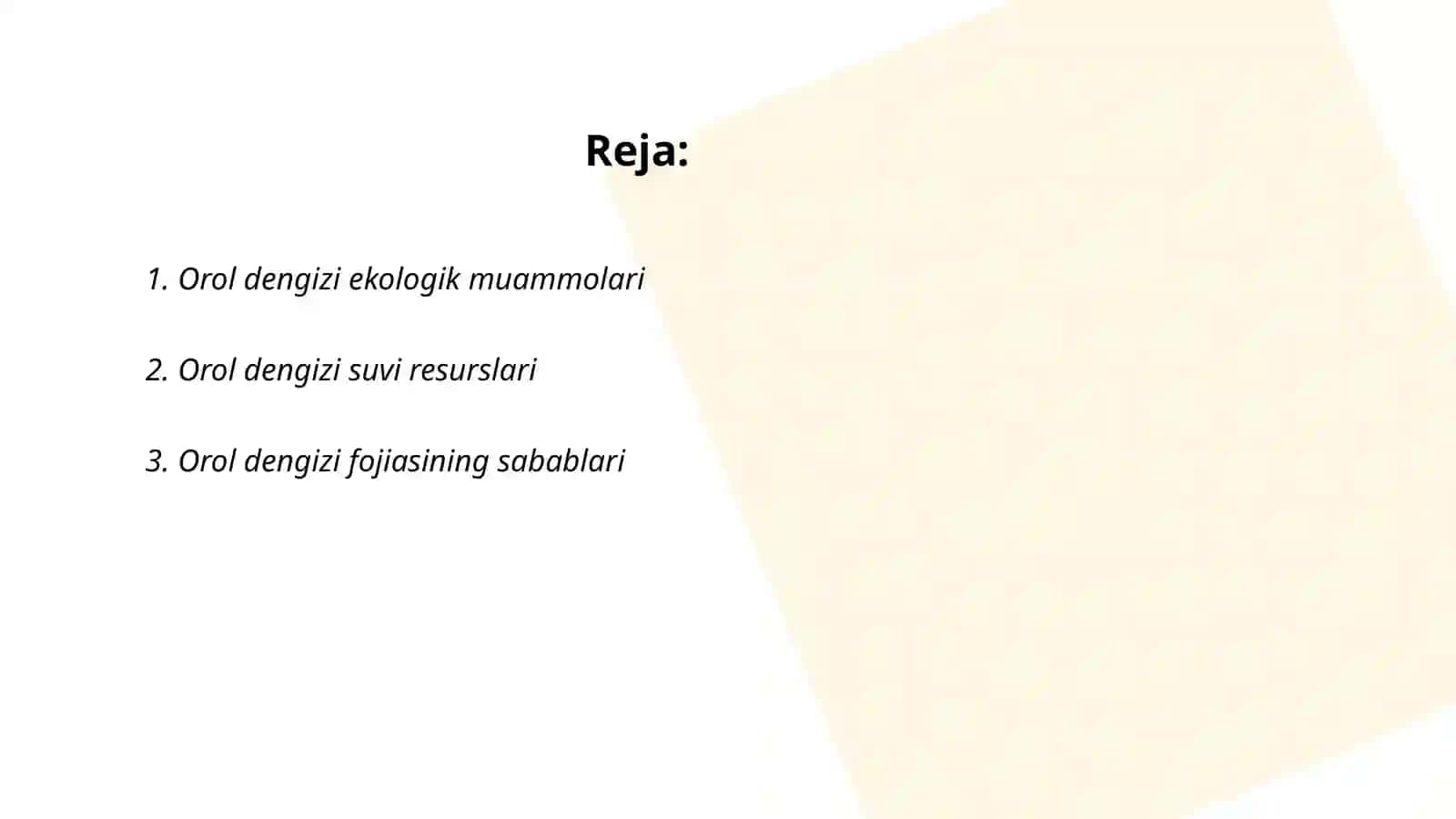 Orol dengizi ekologik muammolari 2