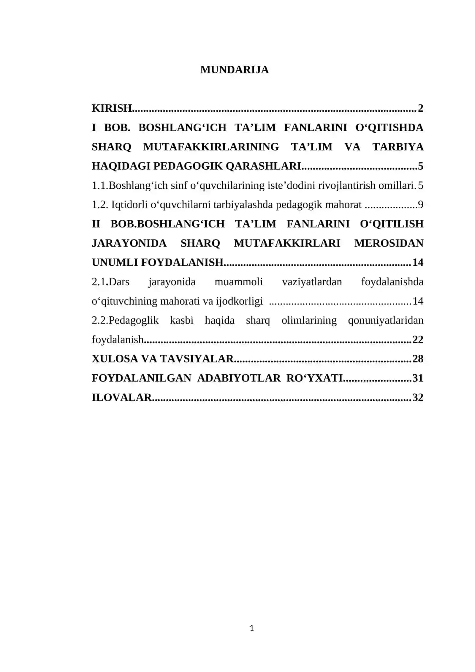 Boshlang‘ich ta’lim fanlarini o‘qitish jarayonida sharq mutafakkirlari merosidan foydalanish 2