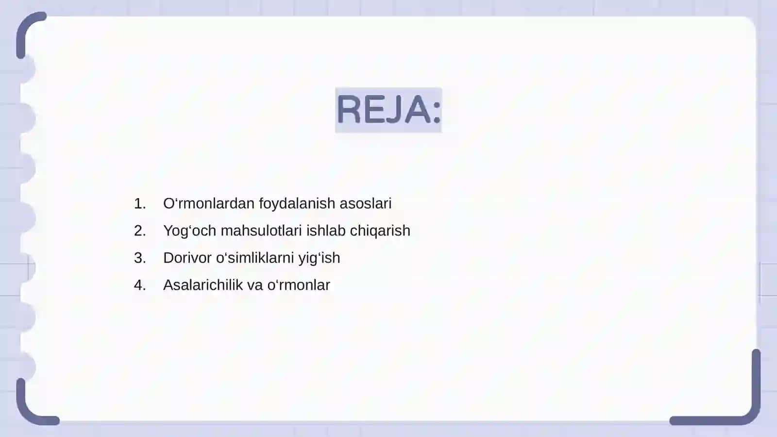 O'rmonlardan foydalanish asoslari 2