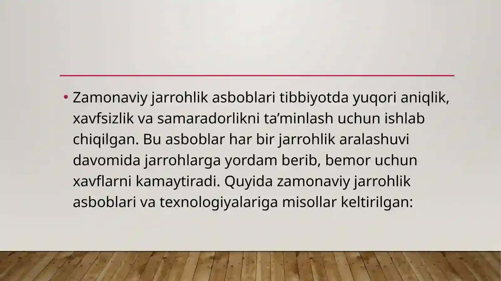 Zamonaviy jarrohlik asboblari tibbiyotda 2