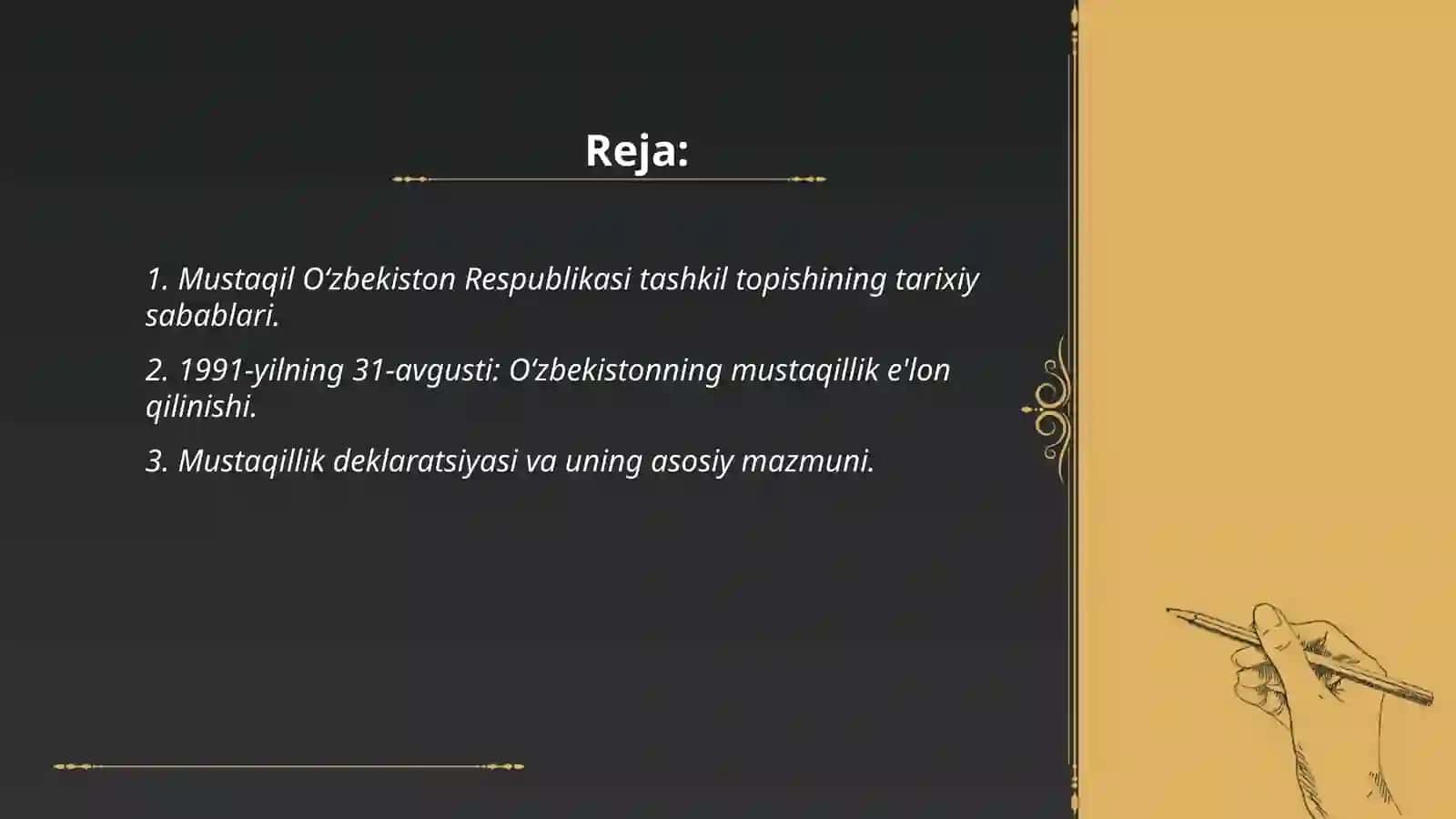 Mustaqil O‘zbekiston Respublikasi Tashkil Topishining Tarixiy Ahmiyati 2