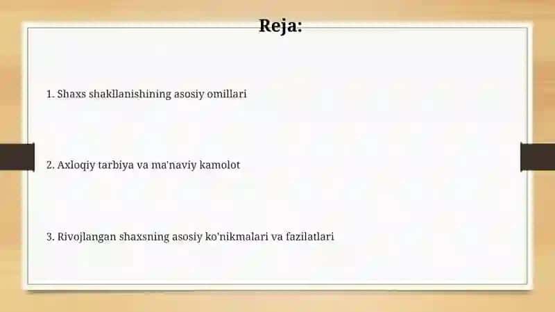 Shaxs shakllanish asosiy omillari 2